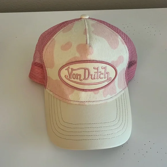 Von Dutch cow print hat